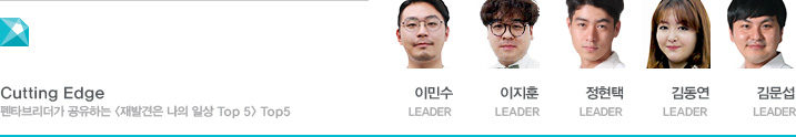 Cutting Edge Ÿ긮 ϴ ߰  ϻ Top5 ̹μ LEADER,  LEADER,  LEADER, 赿 LEADER, 蹮 LEADER