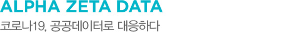 ALPHA ZETA DATA 코로나19, 공공데이터로 대응하다